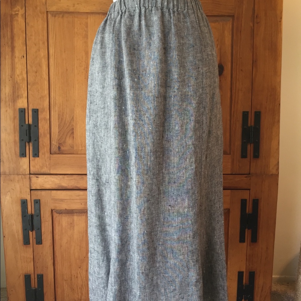 Flax Designs classic linen skirt